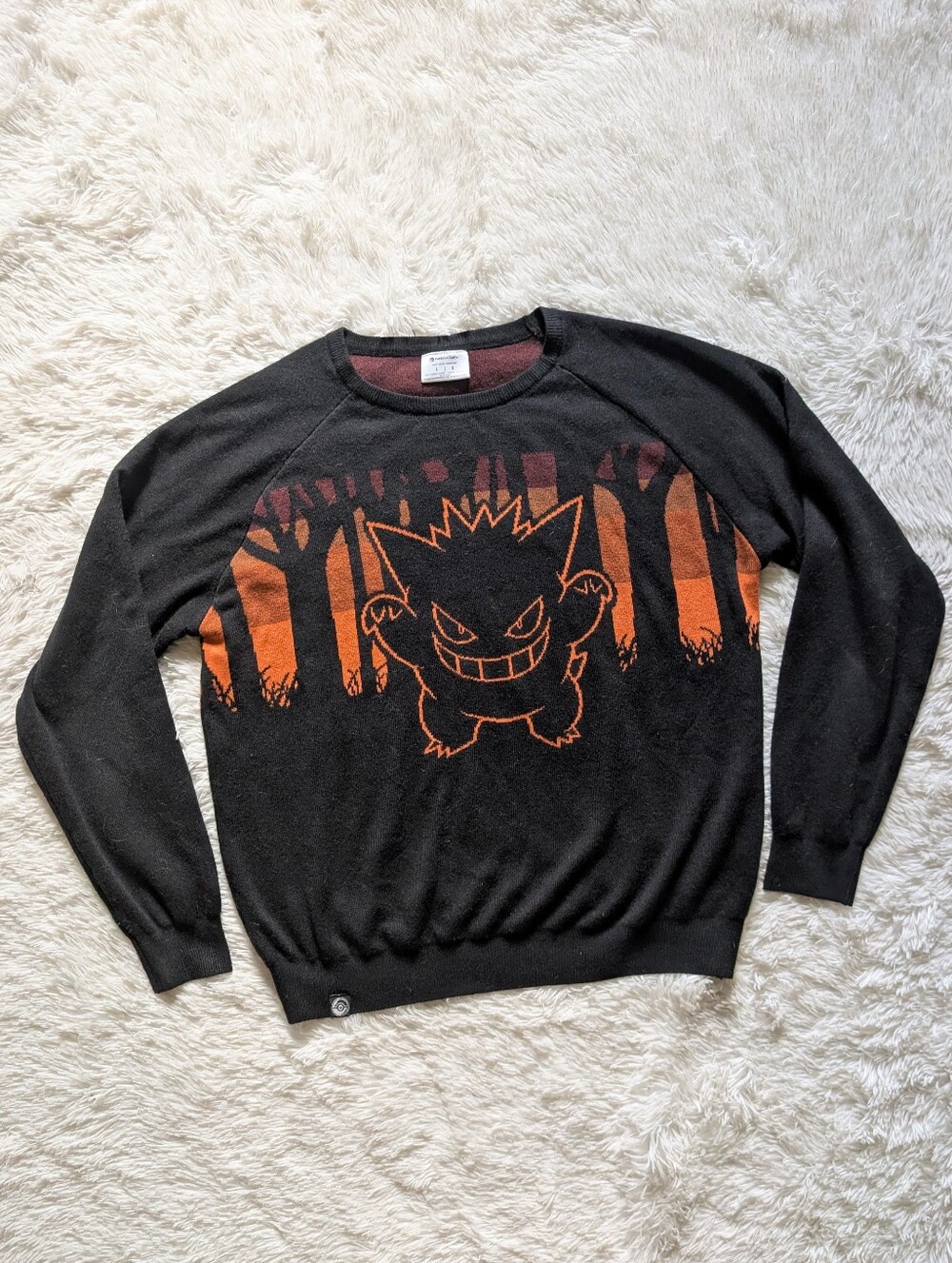 The Pokémon Center Gengar Spooky Forest Sweet Temptations Knit Sweater Large - Picture 4 of 11